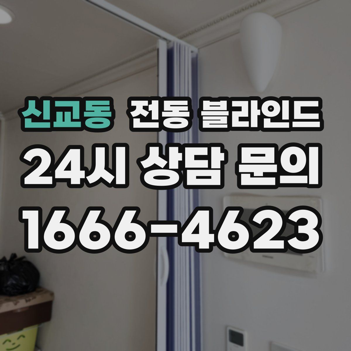 신교동 전동 블라인드
