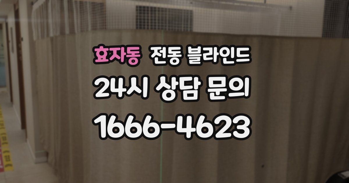 효자동 전동 블라인드