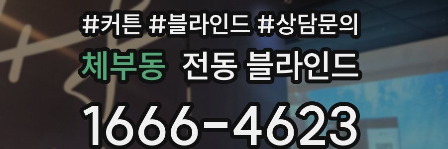 체부동 전동 블라인드