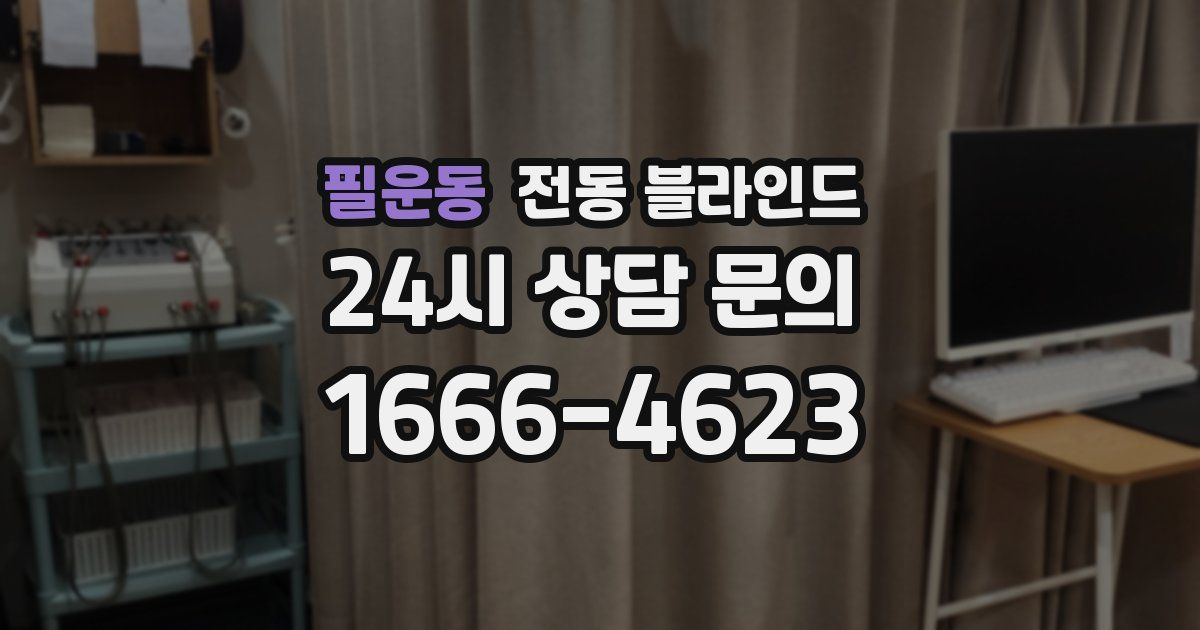 필운동 전동 블라인드