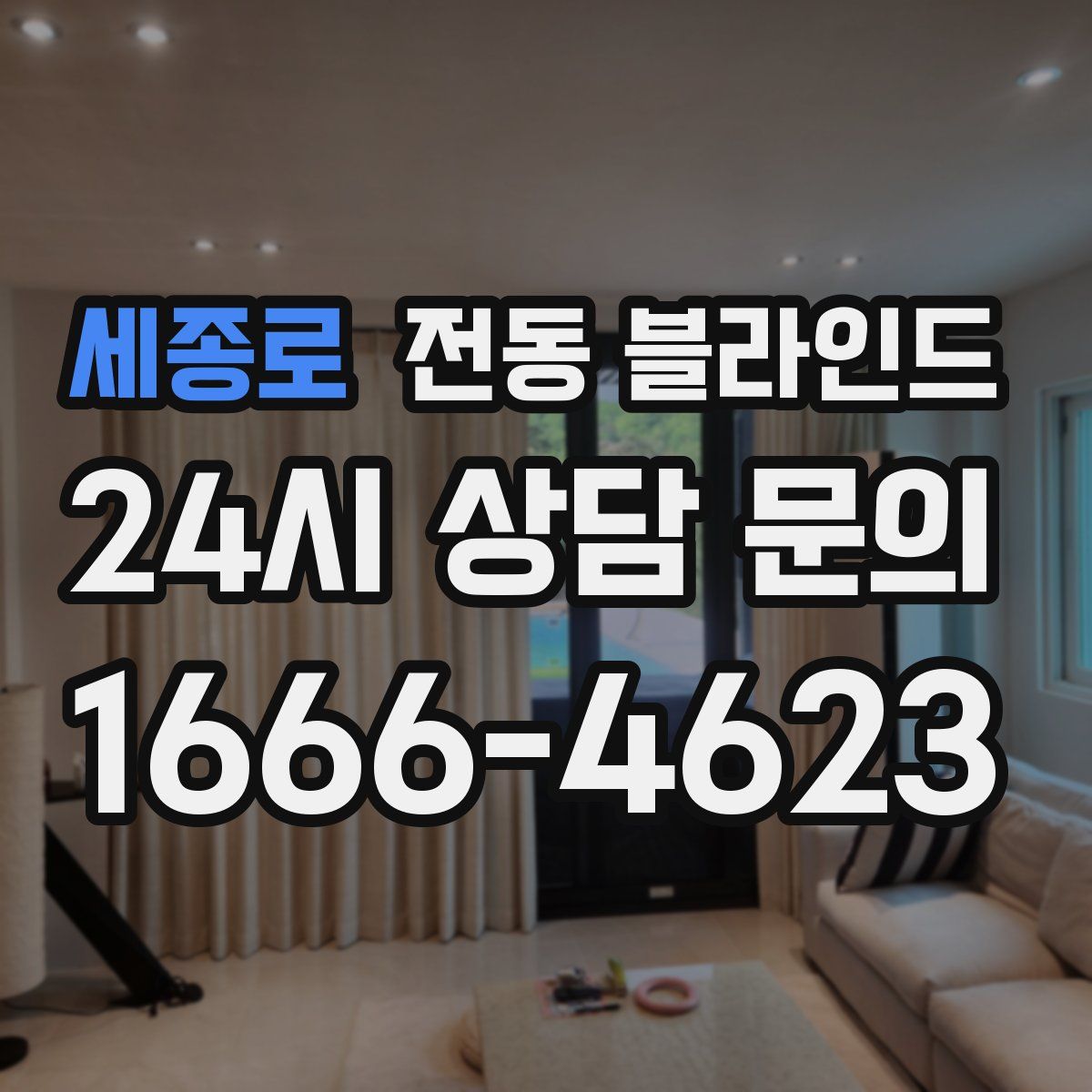세종로 전동 블라인드
