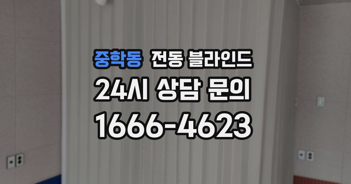 중학동 전동 블라인드