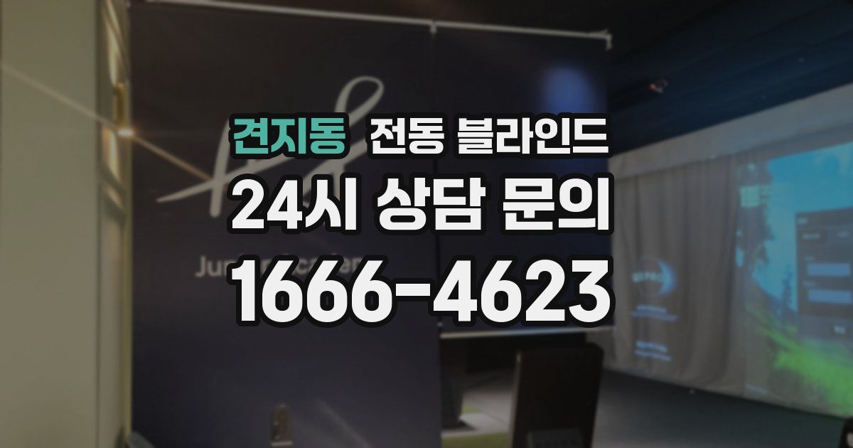 견지동 전동 블라인드