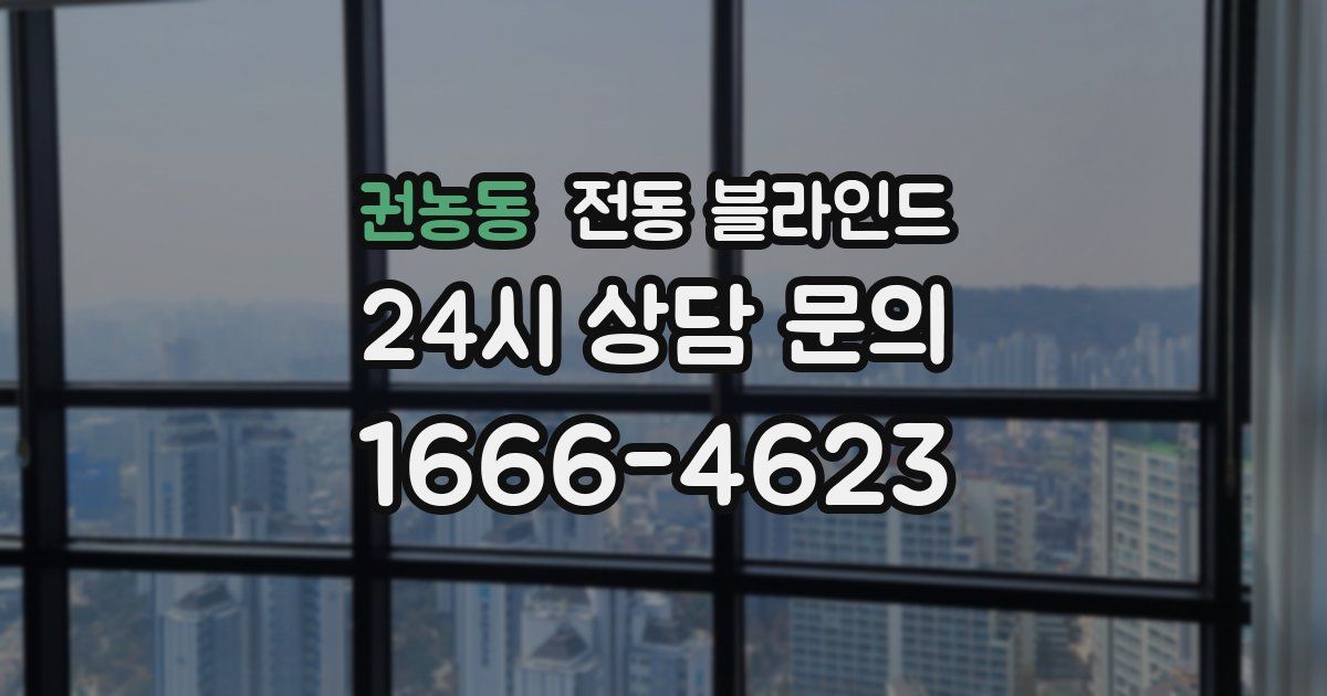 권농동 전동 블라인드