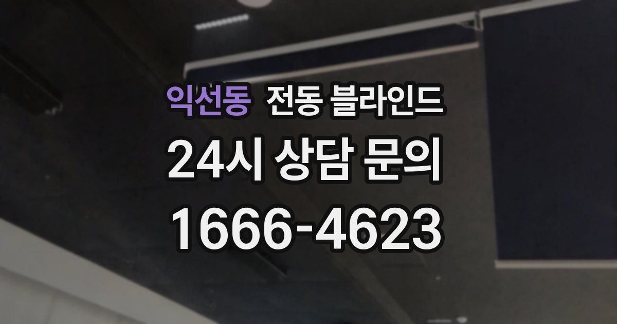 익선동 전동 블라인드