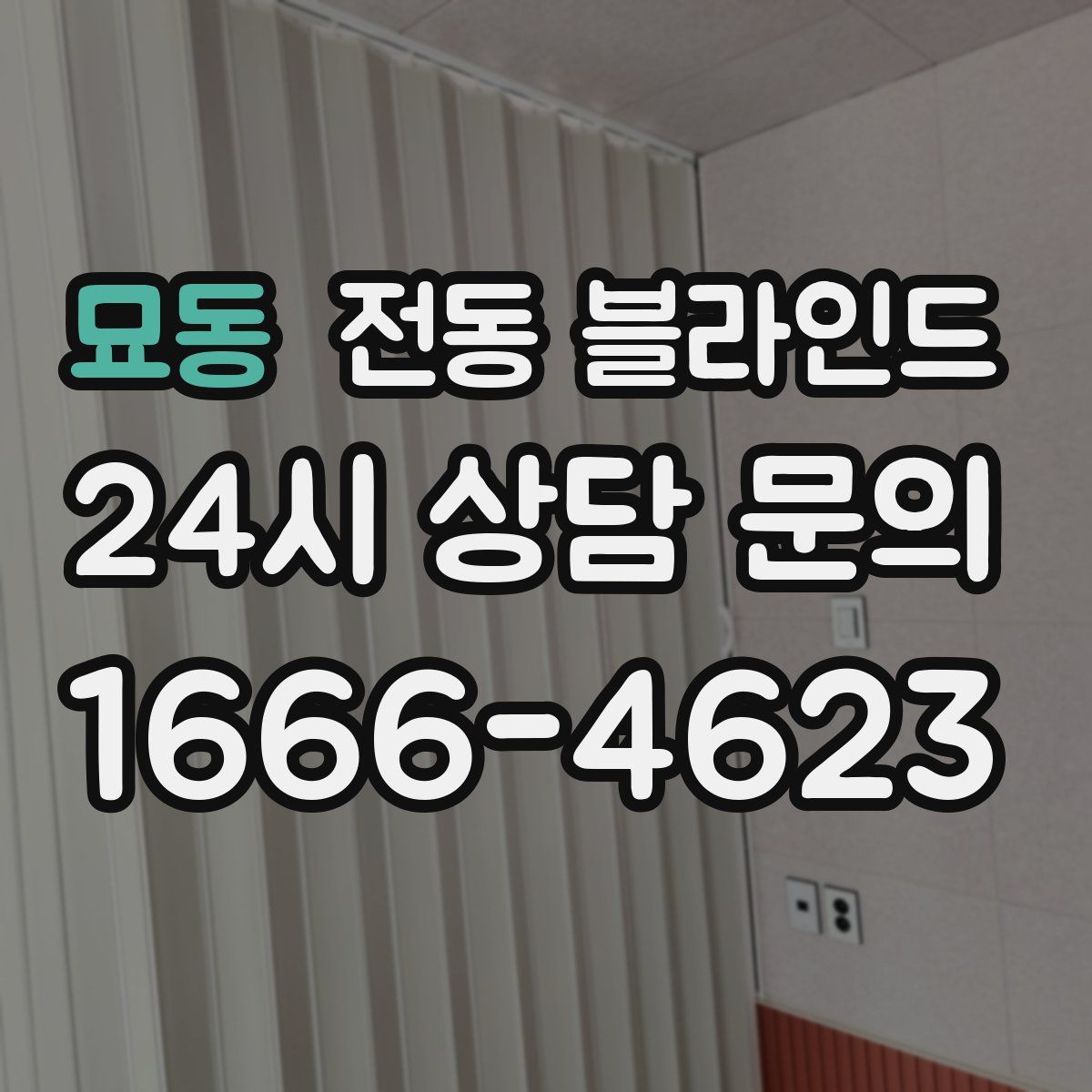 묘동 전동 블라인드