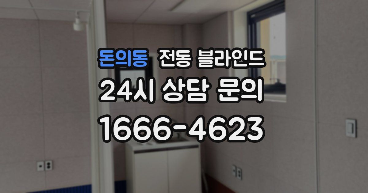 돈의동 전동 블라인드