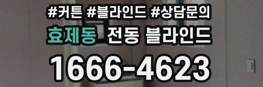 효제동 전동 블라인드