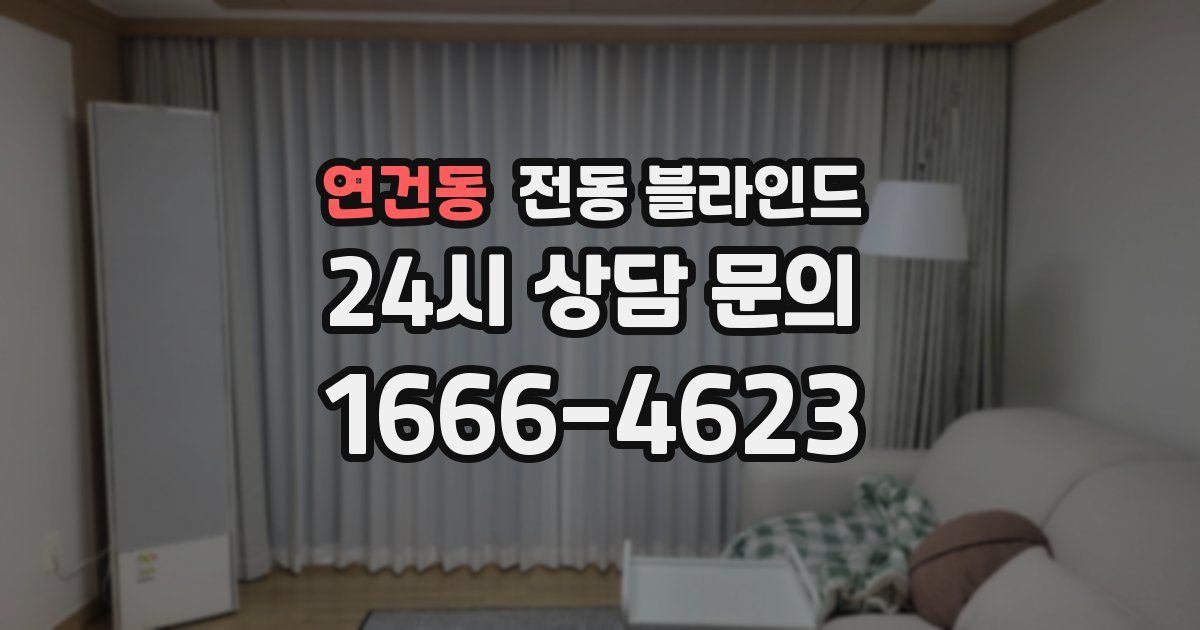 연건동 전동 블라인드