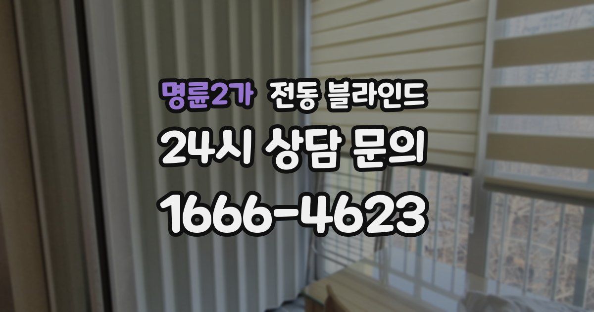 명륜2가 전동 블라인드