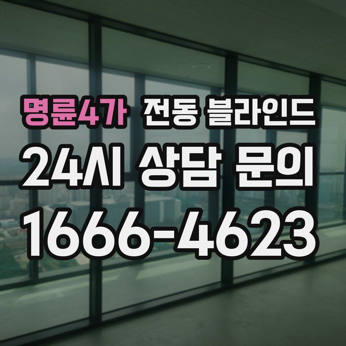 명륜4가 전동 블라인드