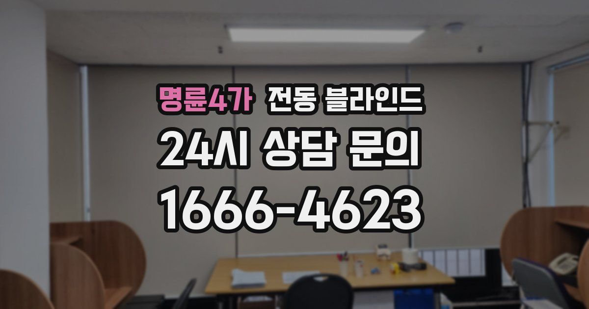 명륜4가 전동 블라인드