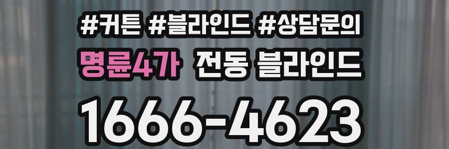 명륜4가 전동 블라인드