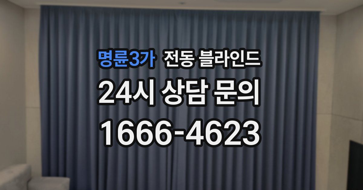 명륜3가 전동 블라인드