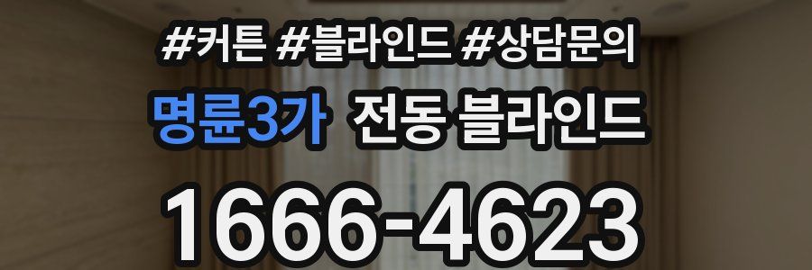 명륜3가 전동 블라인드