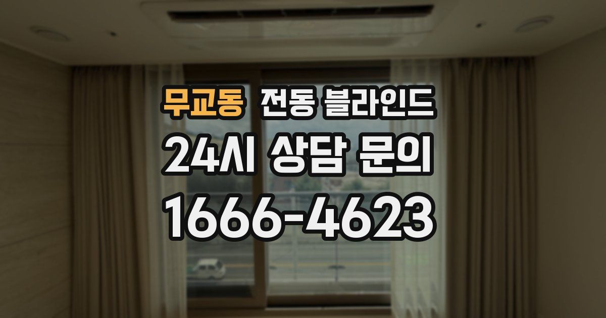 무교동 전동 블라인드