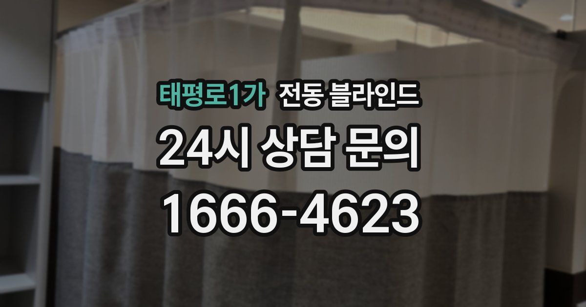 태평로1가 전동 블라인드