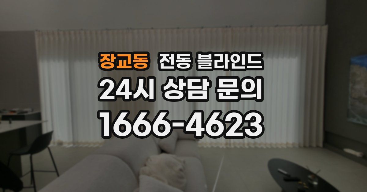 장교동 전동 블라인드