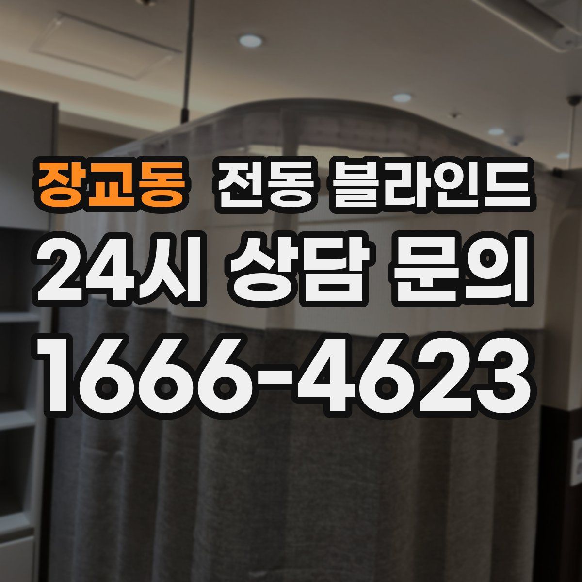 장교동 전동 블라인드