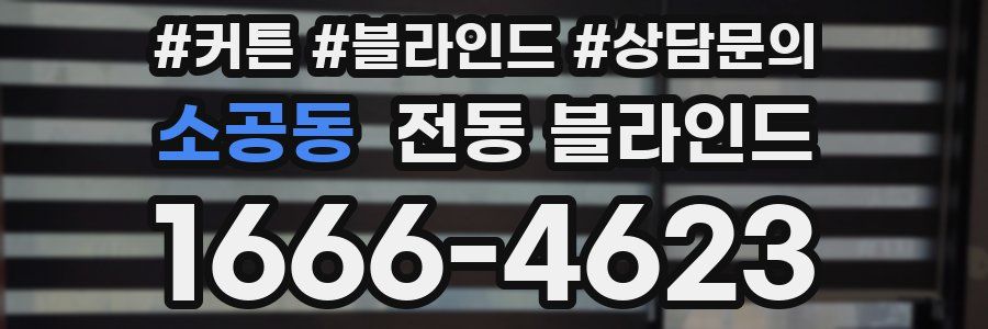 소공동 전동 블라인드