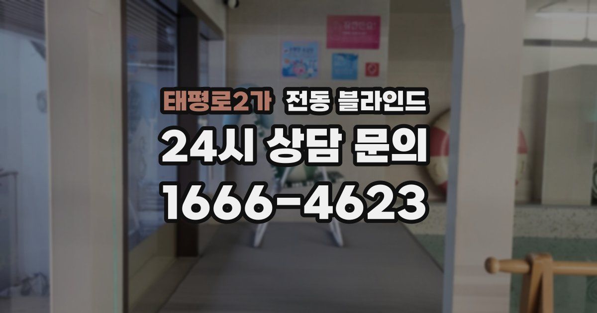 태평로2가 전동 블라인드