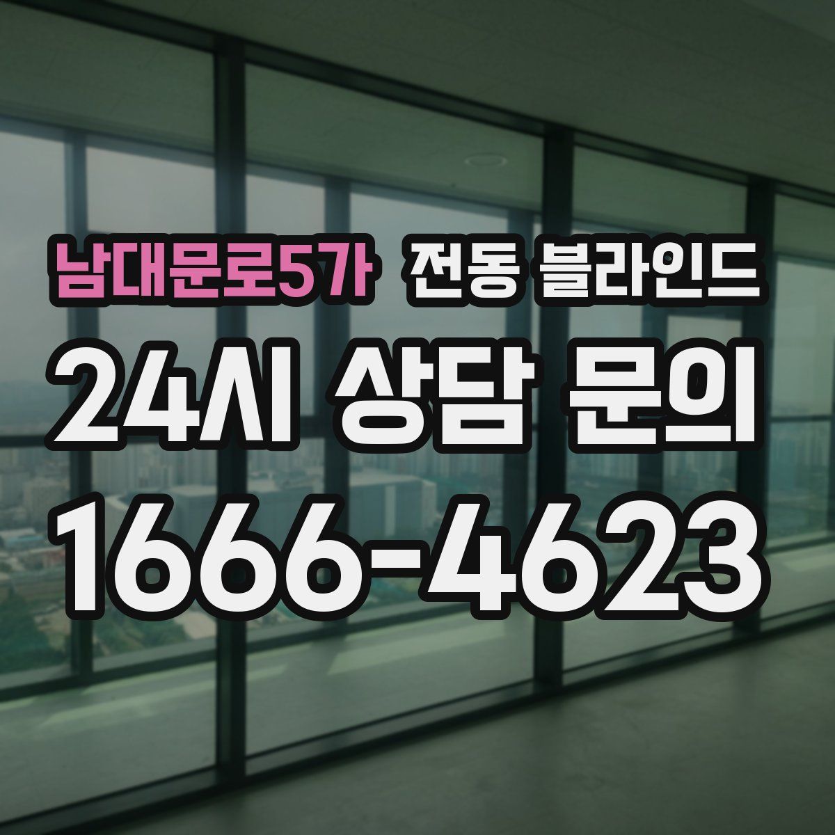 남대문로5가 전동 블라인드