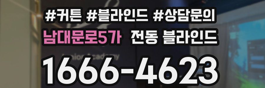 남대문로5가 전동 블라인드