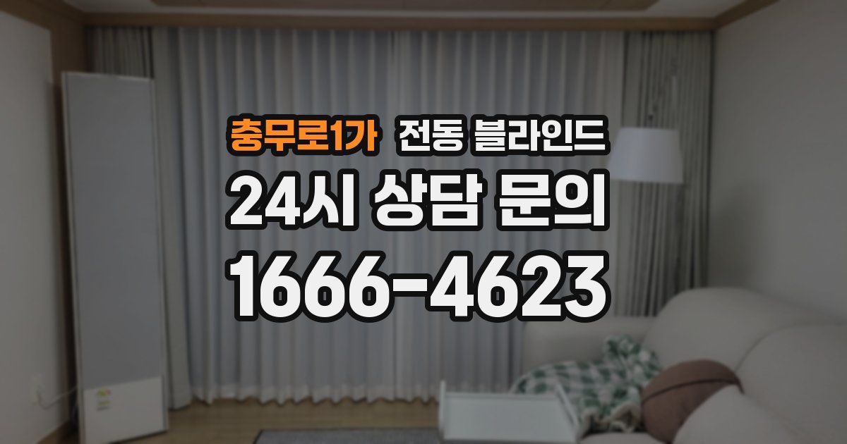 충무로1가 전동 블라인드