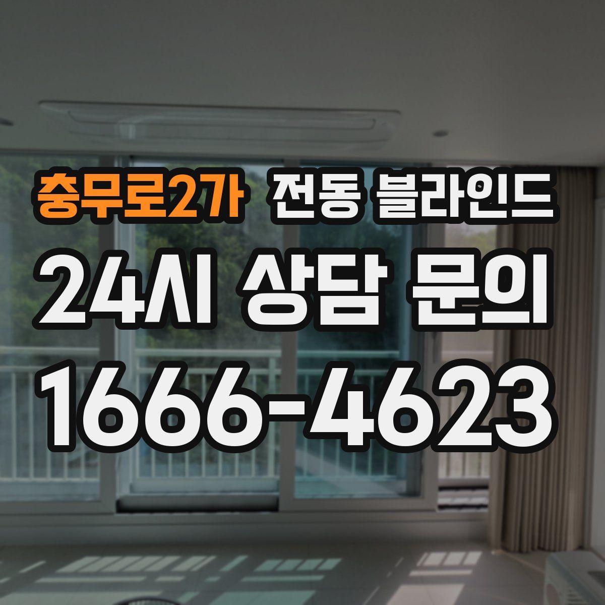 충무로2가 전동 블라인드