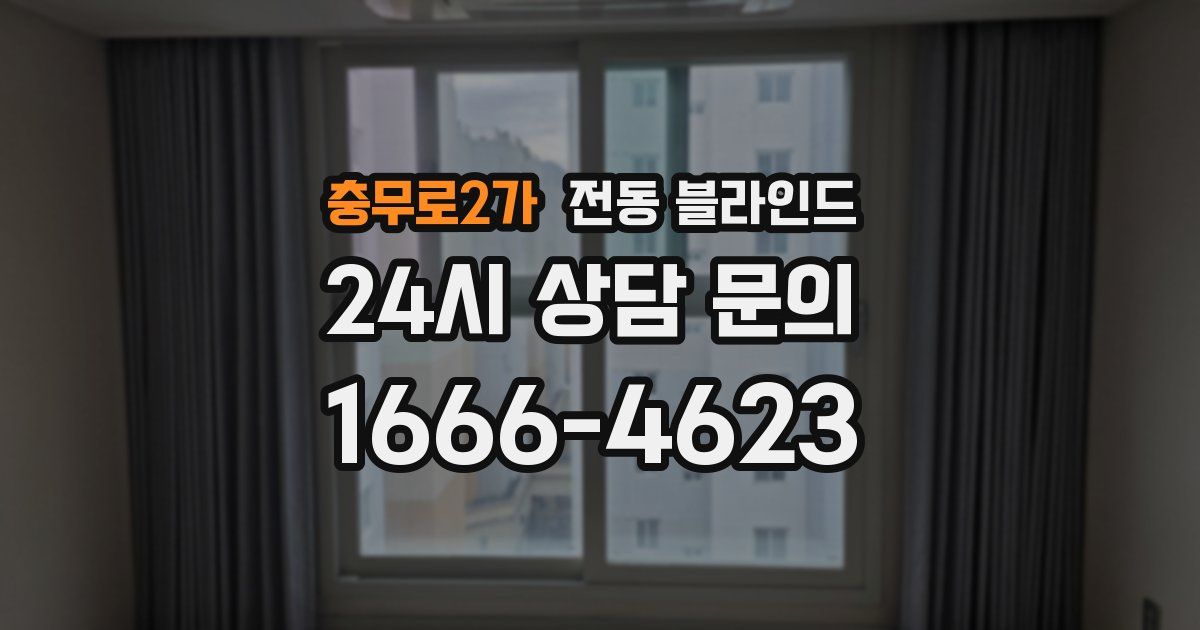 충무로2가 전동 블라인드