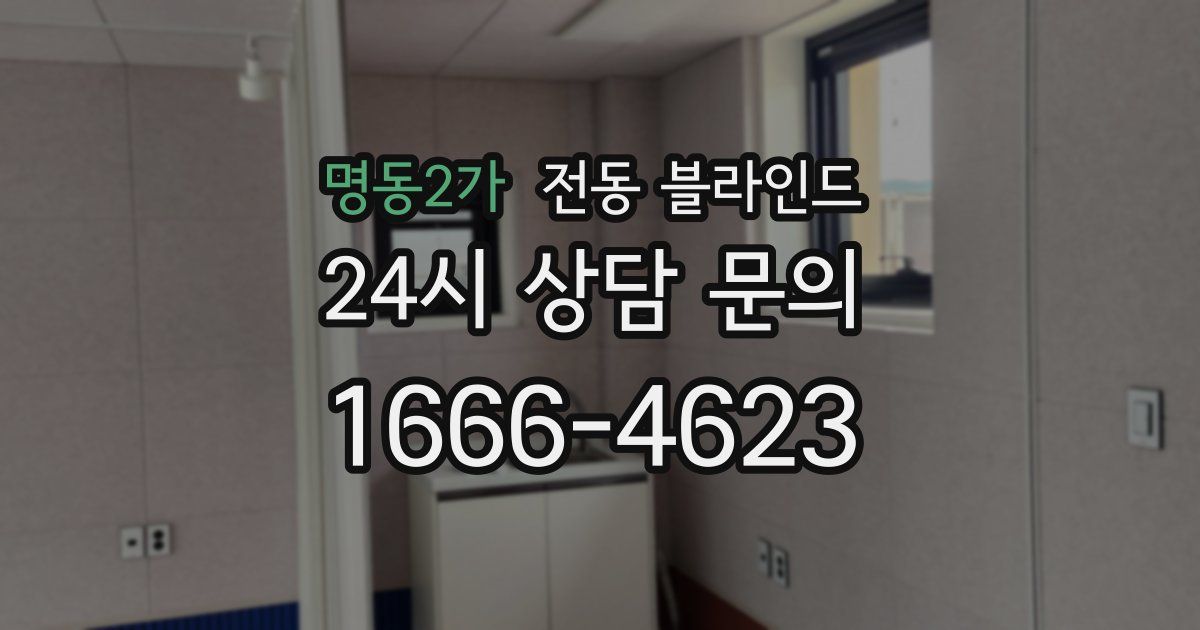 명동2가 전동 블라인드