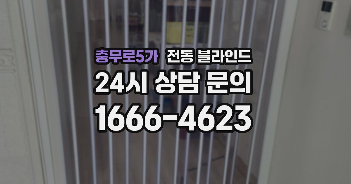 충무로5가 전동 블라인드
