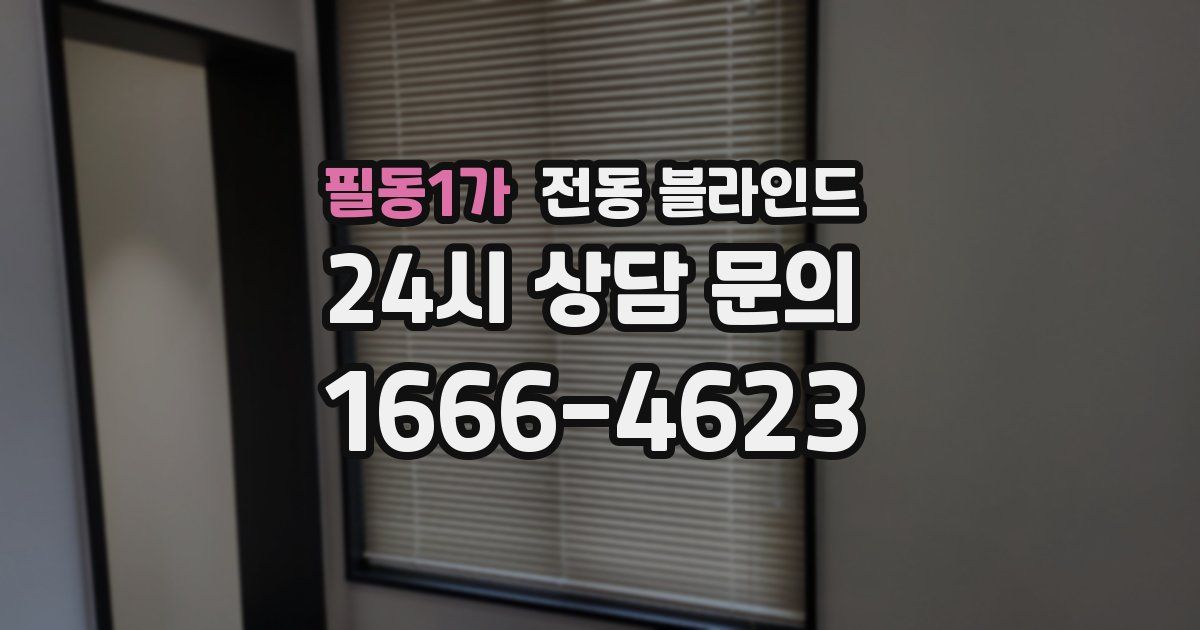 필동1가 전동 블라인드