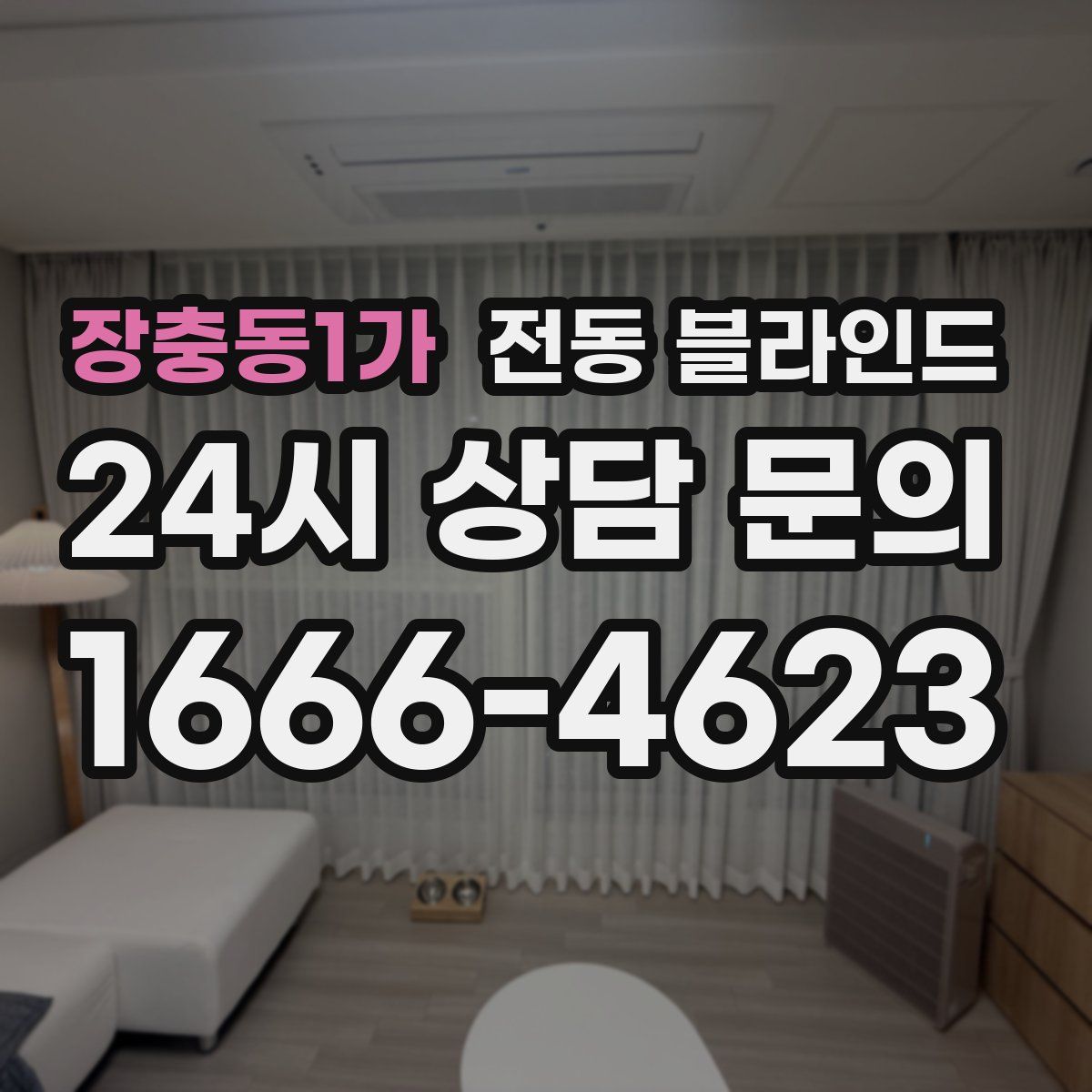 장충동1가 전동 블라인드