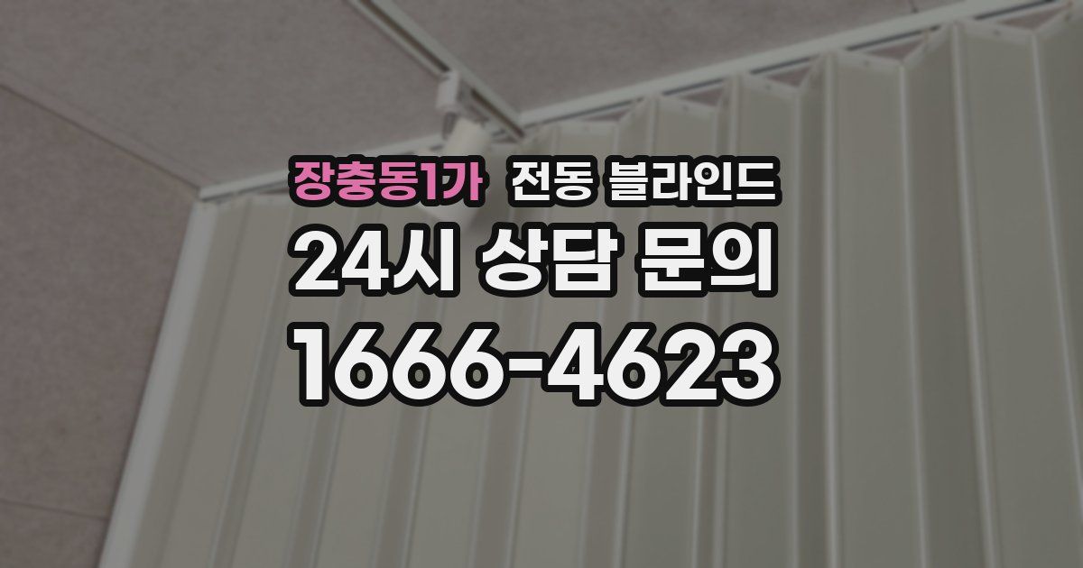 장충동1가 전동 블라인드
