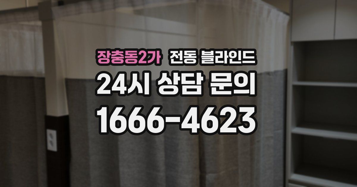 장충동2가 전동 블라인드