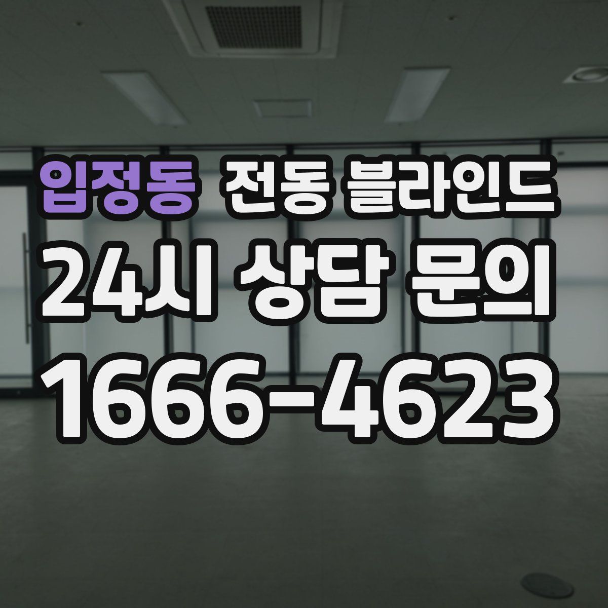 입정동 전동 블라인드