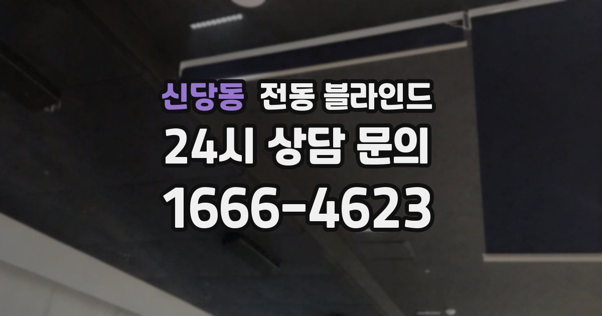 신당동 전동 블라인드