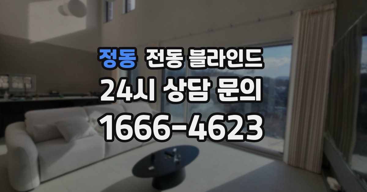 정동 전동 블라인드