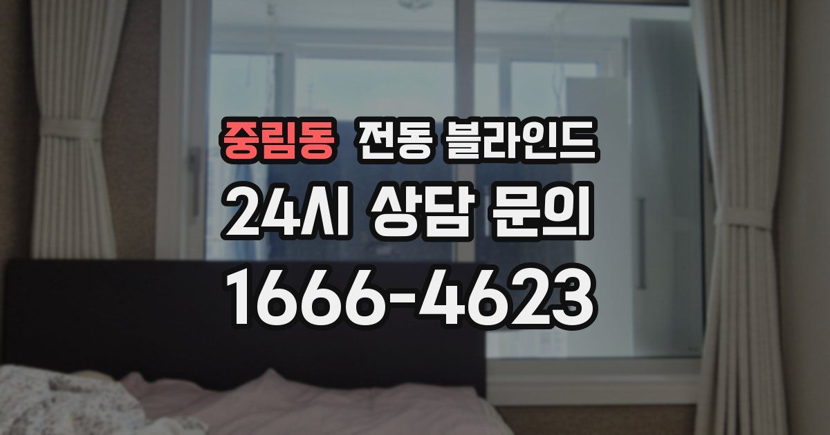 중림동 전동 블라인드