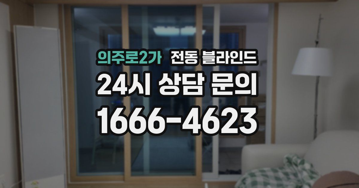 의주로2가 전동 블라인드