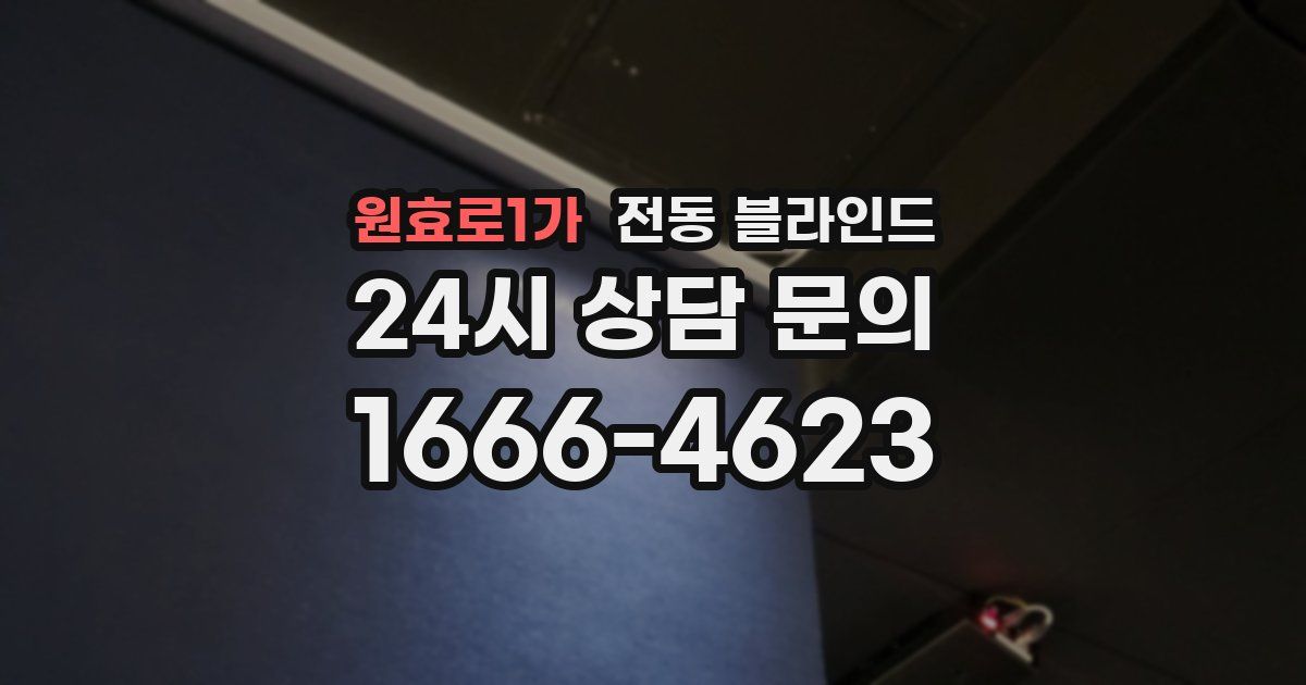 원효로1가 전동 블라인드
