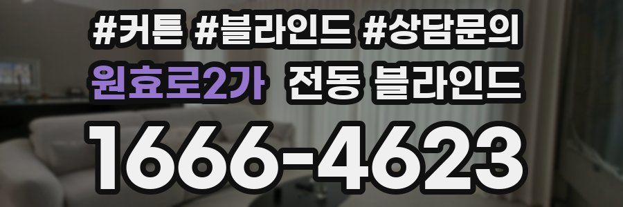 원효로2가 전동 블라인드