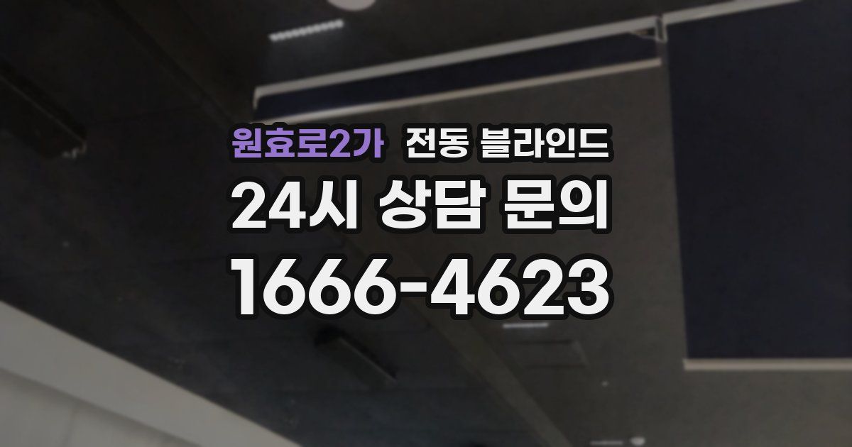 원효로2가 전동 블라인드