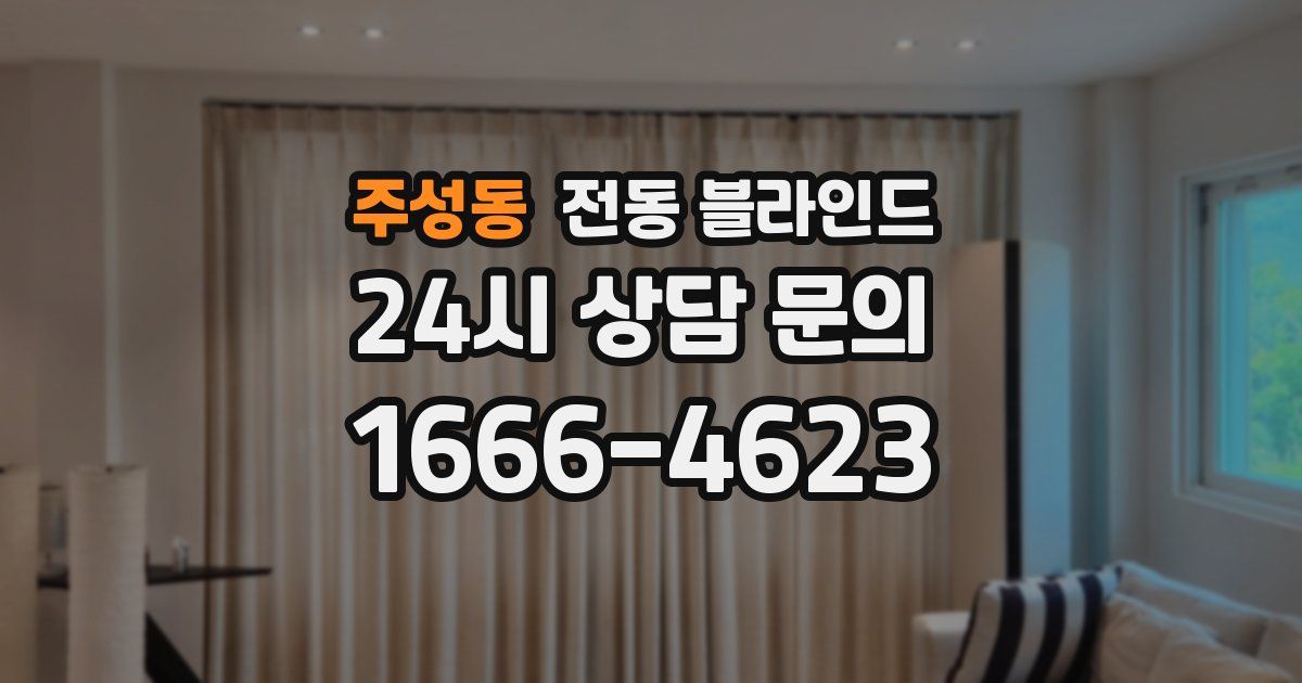 주성동 전동 블라인드