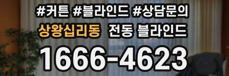 상왕십리동 전동 블라인드