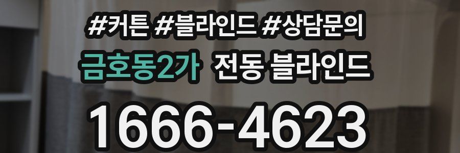 금호동2가 전동 블라인드
