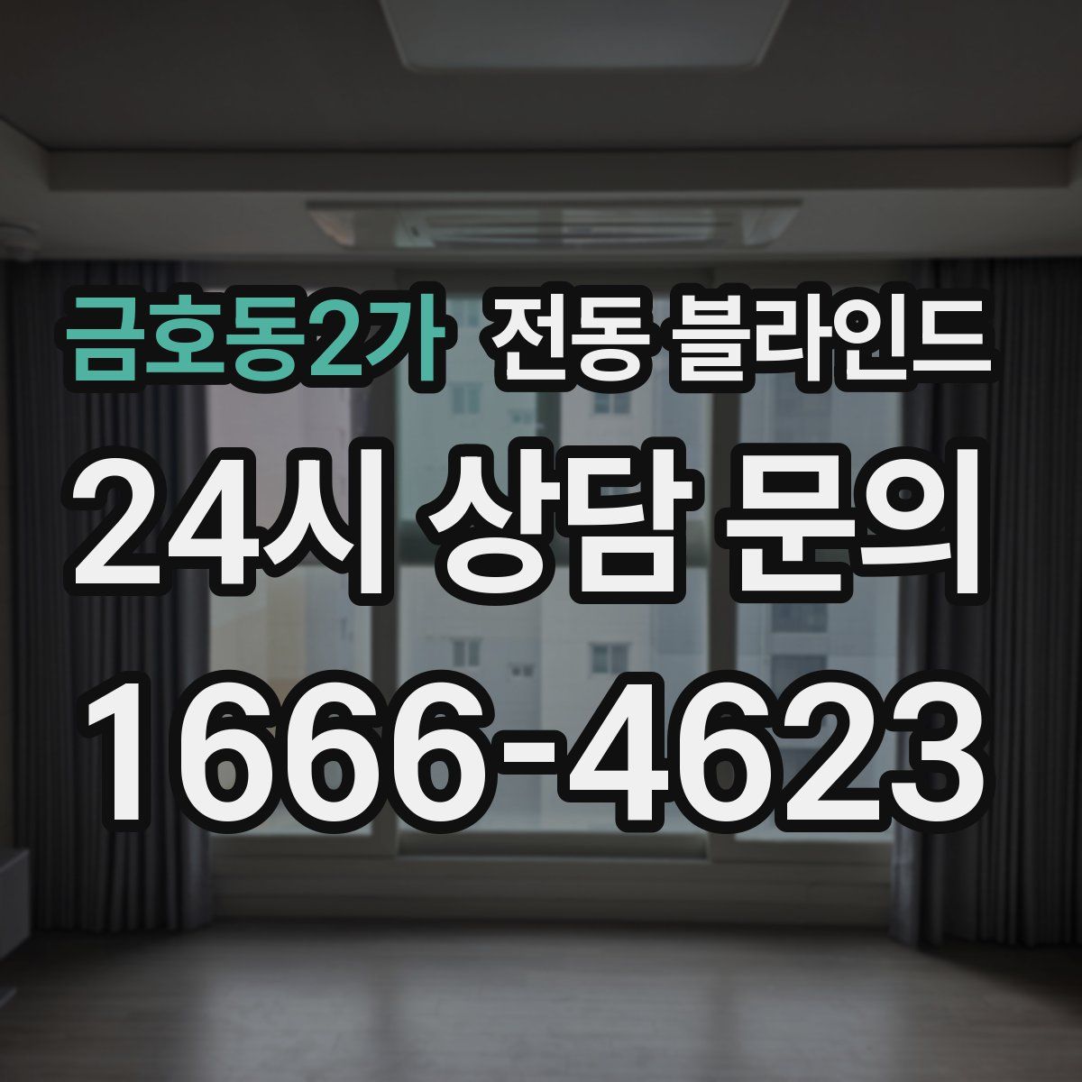 금호동2가 전동 블라인드