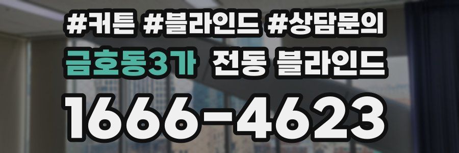 금호동3가 전동 블라인드