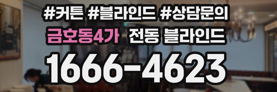금호동4가 전동 블라인드